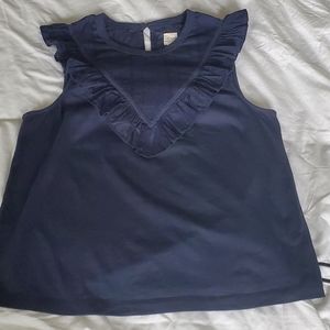 La Vie Rebecca Taylor sleeveless cotton blouse